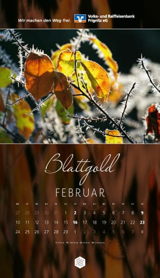 Kalenderblatt Februar