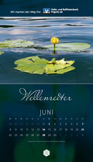 Kalenderblatt Juni