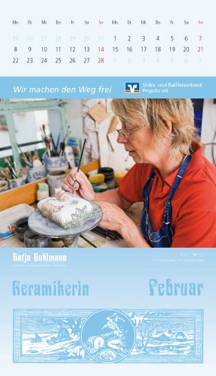 Kalenderblatt Februar